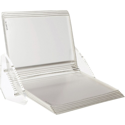 Tarifold, Inc. Desk Reference Unit, w/10 Pckets, Crystal/Clear