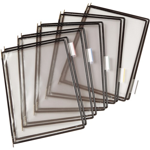 Tarifold, Inc. Pivoting Pocket, 1-Piece, 10/PK, Black