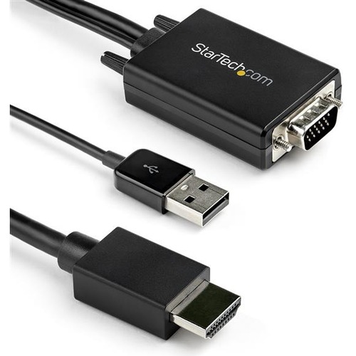 10ft (3m) DisplayPort to VGA Cable - Active DisplayPort to VGA Adapter  Cable - 1080p Video - DP to VGA Monitor Cable - DP 1.2 to VGA Converter 