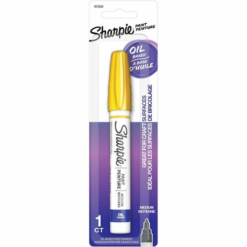 Newell Brands Sharpie Paint Marker, Oil-Based, Medium Point, Yellow