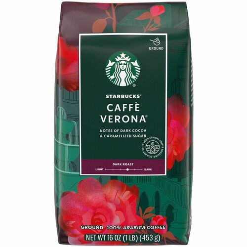Starbucks Ground Coffee, Starbucks, Dark Roast, Verona, 1 lb