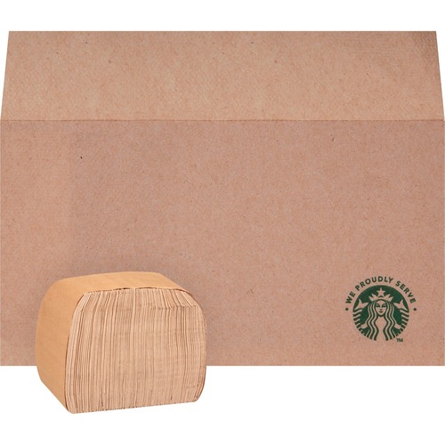 Starbucks Napkins, Branded, 6-1/2"x5", 300/PK, 20PK/CT, Tan