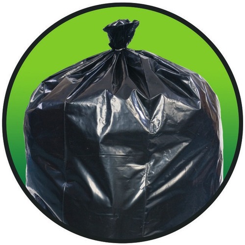 40-45 Gallon Trash Bags, 1.5Mil, Black Heavy Duty Garbage Can Liners 36'' x  44'' (60 Count)