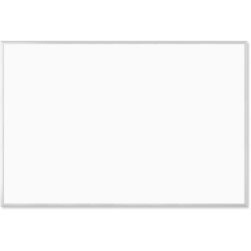 U Brands Board,Dry-Erase,Melamine,Aluminum Frame,72"x48",SR Frame/WE