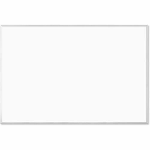 U Brands Whiteboard,Magnetic,Painted Steel,Aluminum Frame,72"x48",WE