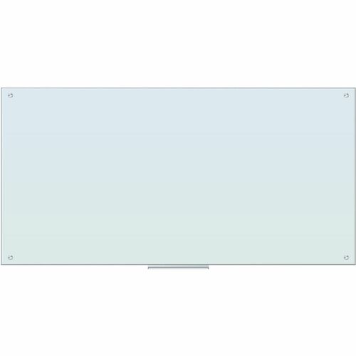 U Brands Dry-Erase Board,Glass,Magnetic,Frameless,72"x36",White