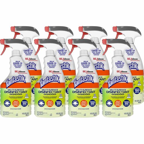 S.C. JOHNSON & SON, INC Cleaner, Multi-Surface, Fantastik, 23 fl oz/1 Gal, 8/CT, GN