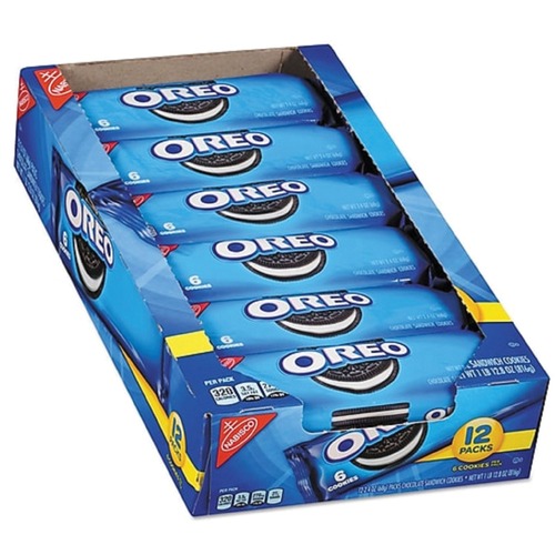 Mondelez International Chocolate Sandwich Cookies, 2.4 oz, 12/BX, Multi