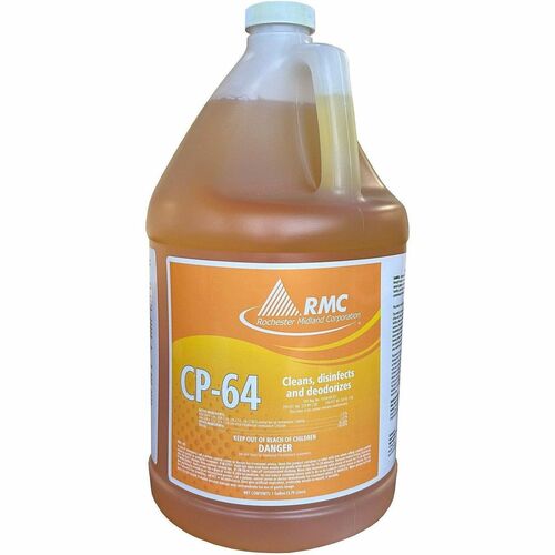 Rochester Midland Corporation Disinfectant/Cleaner, CP-64, f/Hospitals, 1 Gal, Yellow
