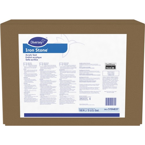Diversey Care Acrylic Seal, Iron Stone, 5 Gallon, White