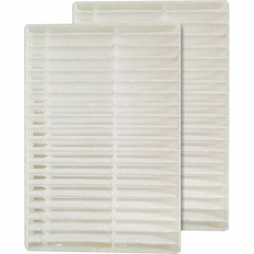 Lorell Air Filter, HEPA, 2-1/4"Wx3-1/4"Lx1/2"H, 2/PK, White