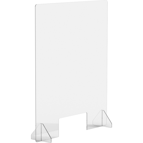 Lorell Barrier,w/Cutout,f/Social Distance,Acrylic,30"x"x36",CL