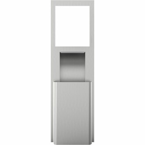 Kimberly-Clark Professional Wall Unit w/Trash Receptacle, Recessed, Stainless Steel