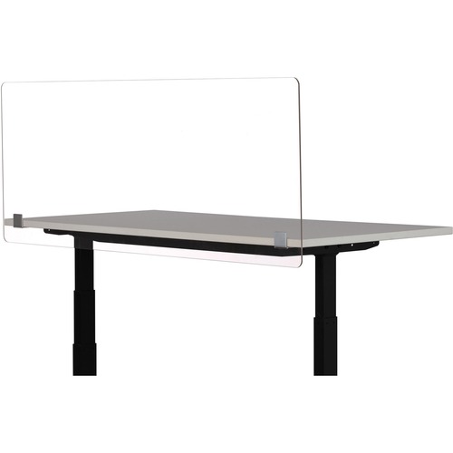 Safco Social Distance Panel,Acrylic,f/Desktops,59/-1/2"x23-1/2",CL
