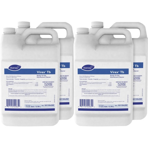 Diversey Care Disinfectant, RTU, Lemon, 1 Gallon, 4/CT, CL