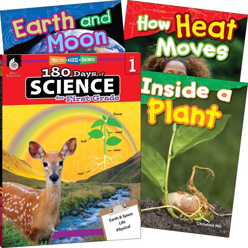 Shell Education Teacher Created Materials Learn At Home Books, Science Bundle, Grade 1, 4/ST