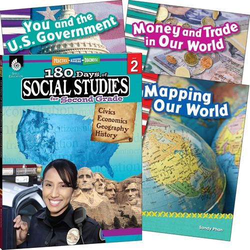 Shell Education Teacher Created Materials Learn At Home Books, Social Studies, Grade 2, 4/ST