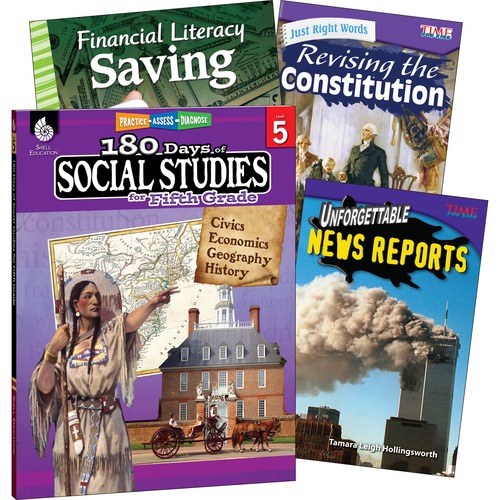 Shell Education Teacher Created Materials Learn At Home Books, Social Studies, Grade 5, 4/ST