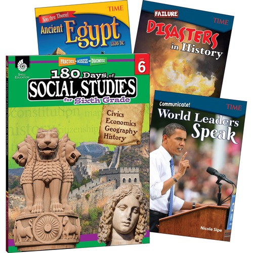 Shell Education Teacher Created Materials Learn At Home Books, Social Studies, Grade 6, 4/ST