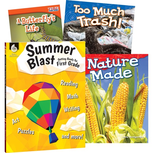 Shell Education Teacher Created Materials Learn At Home Books,Summer Science,w/Workbook,Grade 1,4/ST
