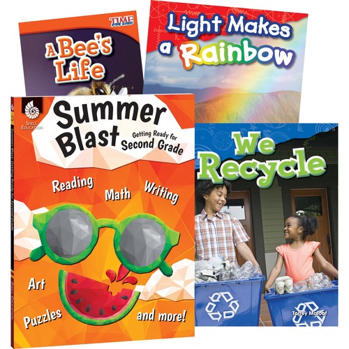 Shell Education Teacher Created Materials Learn At Home Books,Summer Science,w/Workbook,Grade 2,4/ST