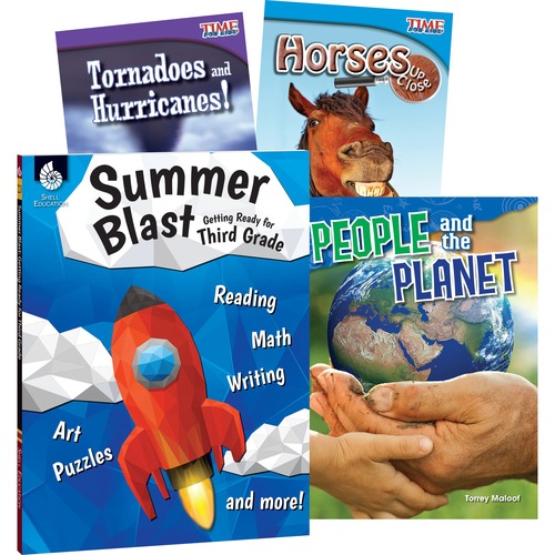 Shell Education Teacher Created Materials Learn At Home Books,Summer Science,w/Workbook,Grade 3,4/ST