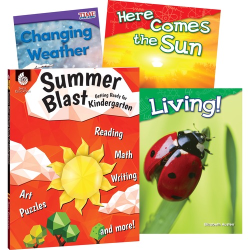 Shell Education Teacher Created Materials Learn At Home Books,Summer Science,w/Workbook,Grade K,4/ST