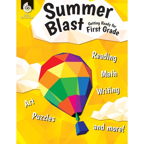 Shell Education Teacher Created Materials Summer Blast Workbook, Skills Practice, Grade 1