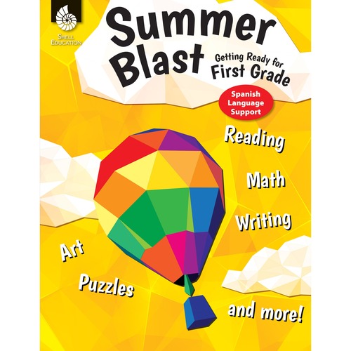 Shell Education Teacher Created Materials Summer Blast Guide,Bilingual,Getting Ready for First,Gr K-1