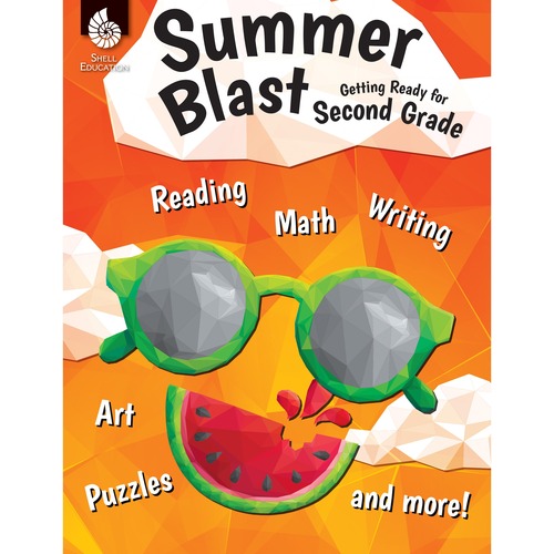 Shell Education Teacher Created Materials Summer Blast Workbook, Skills Practice, Grade 2