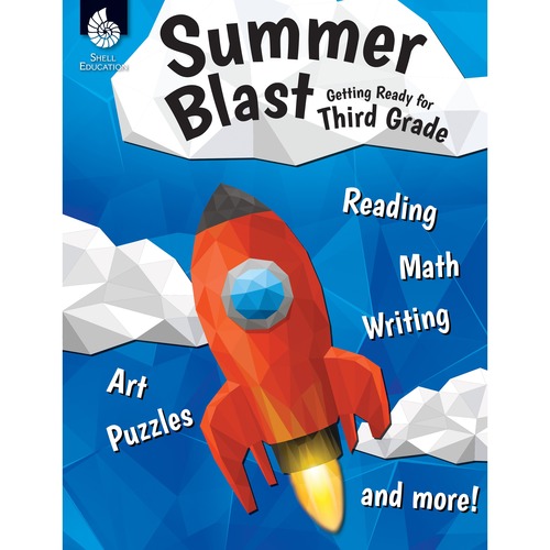 Shell Education Teacher Created Materials Summer Blast Workbook, Skills Practice, Grade 3