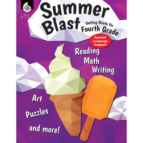 Shell Education Teacher Created Materials Summer Blast Guide,Bilingual,Getting Ready for Fourth,Gr 3-4
