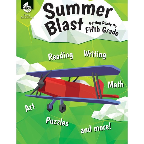 Shell Education Teacher Created Materials Summer Blast Workbook, Skills Practice, Grade 5