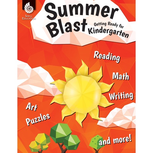 Shell Education Teacher Created Materials Summer Blast Workbook, Skills Practice, Grade K