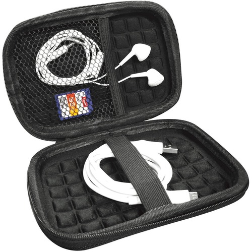 Maxell Mobile Storage Case, Small, 1-1/2"Wx4-1/2"Lx6-3/4"H, Black