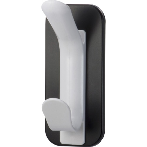 Lorell Coat Hook, Double, Magnetic, 2-1/5"x2-1/2"x5", White
