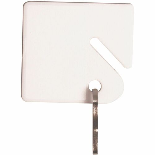 Sparco Key Tag, Square, Plastic, 1-2/5"Wx4-3/4"Lx2-2/5"H, 20/PK, WE