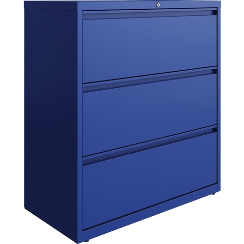 Lorell Lateral File, 3-Drawer, 36"x18-5/8"x40-1/4", Blue