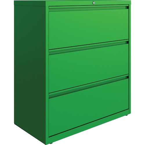 Lorell Lateral File, 3-Drawer, 36"x18-5/8"x40-1/4", Green