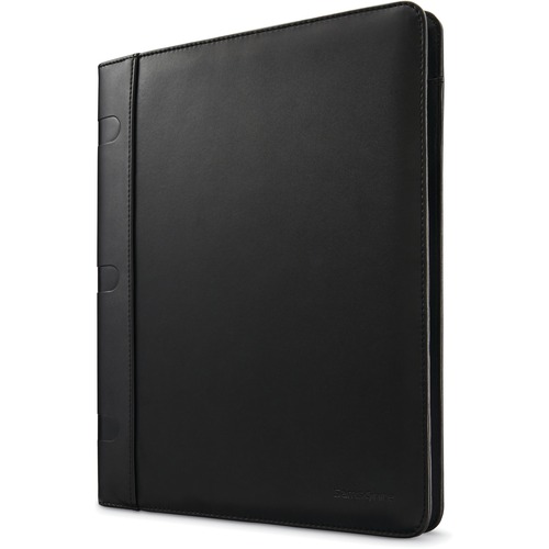 Samsonite Portfolio, Leather, 3/4"Wx9-1/2"Lx12-1/2"H, Black