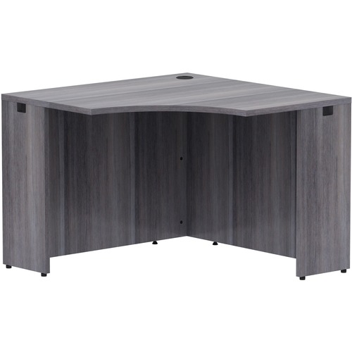Lorell Corner Desk, 42"x42"x24"x29-1/2", Weathered Charcoal