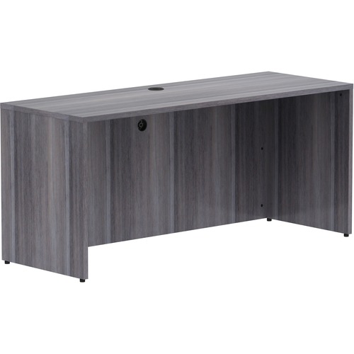 Lorell Credenza Shell, 66"x24"x29-1/2", Weathered Charcoal
