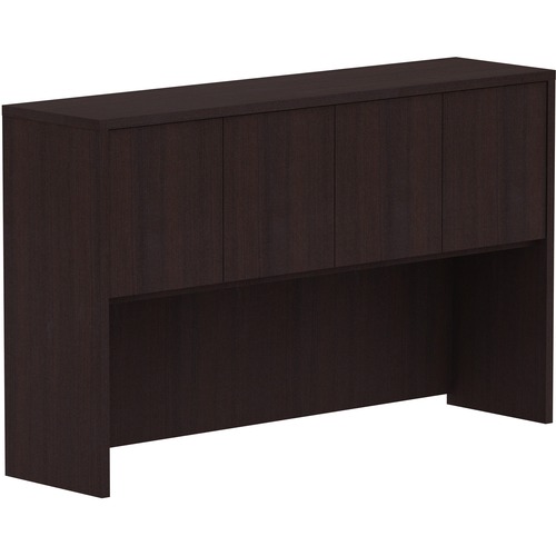 Lorell Hutch, w/Doors, 60"x15"x36", Espresso
