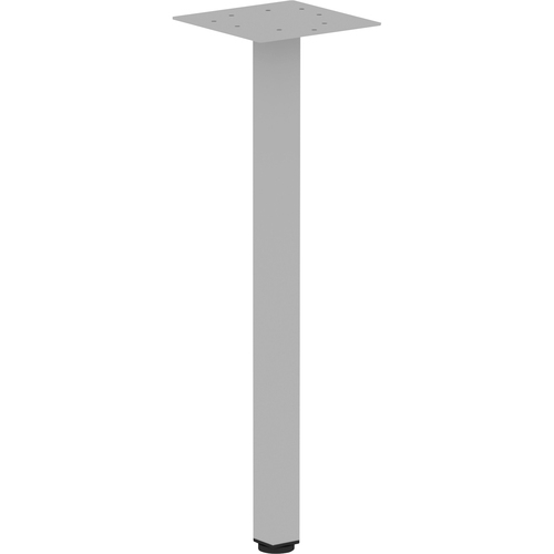 Lorell Offset Leg, Square, Metal, f/Workstation, 7.87"x28.5"H, SR