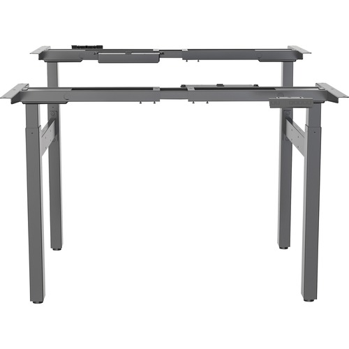 Lorell Sit-stand Base, Double, Electric, 22"x42-1/2"-71", WE/GY/BK