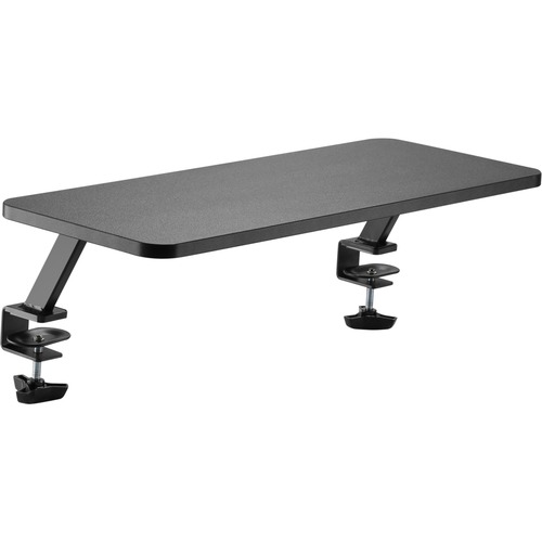 Kantek Monitor Stand, Clamp, 25-3/5"Wx10-1/5"Lx5-1/10"H, Black