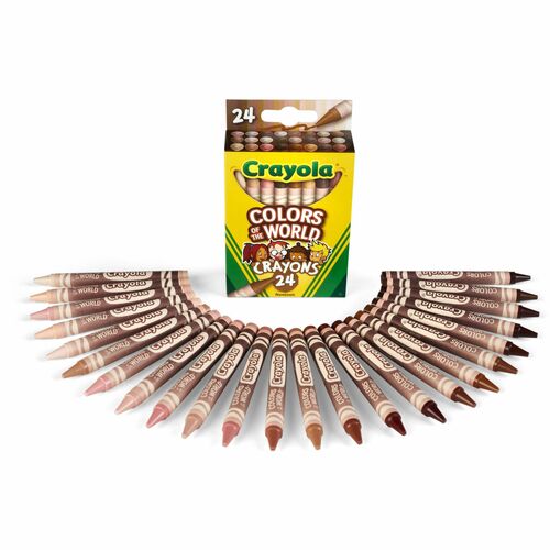 Crayola Crayons, Colors of World, 24 Different Colors, 24/PK, AST
