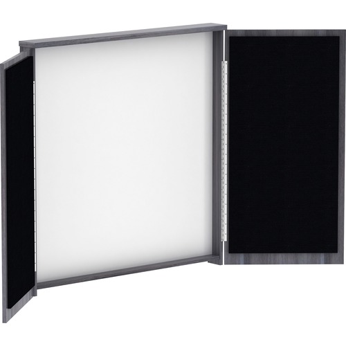 Lorell Presentation Cabinet, 47-1/4"x4-3/4"x47-1/4", Weathered CCL