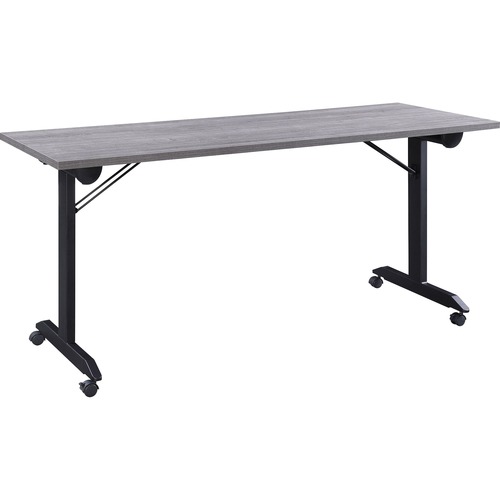 Lorell Training Table,Folding,Mobile,63"x23-5/8"x29-1/2",WTHRDCL/BK