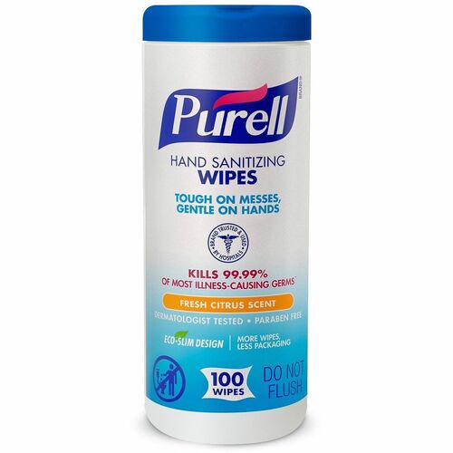 Gojo Sanitizing Wipes, 100 Wipes, White